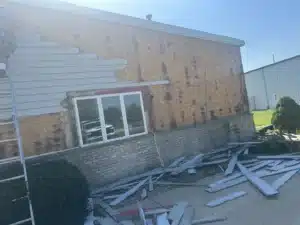 rotted cedar siding inspection