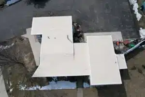 hot tar roofing flat roof commercial installation