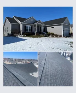 New asphalt shingle roof on a Wisconsin home